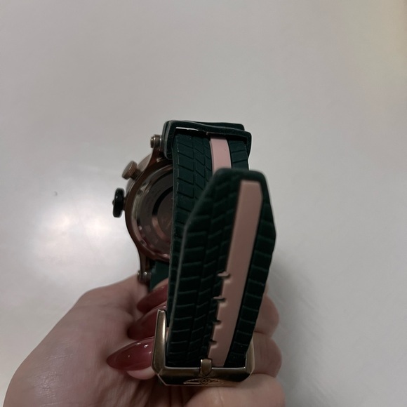 Invicta Watch with Green Strap and Gold-Tone Case - Picture 3 of 4